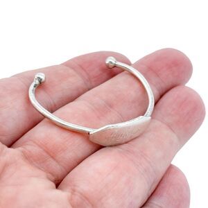 Vintage Child's Sterling Silver 925 "Austyn" Cuff Bracelet 4.25"